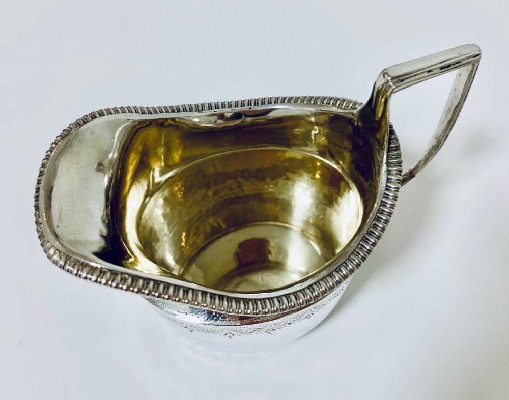 Antique Georgian Solid Sterling Silver Milk or Cream Jug Chester 1801 View XIV