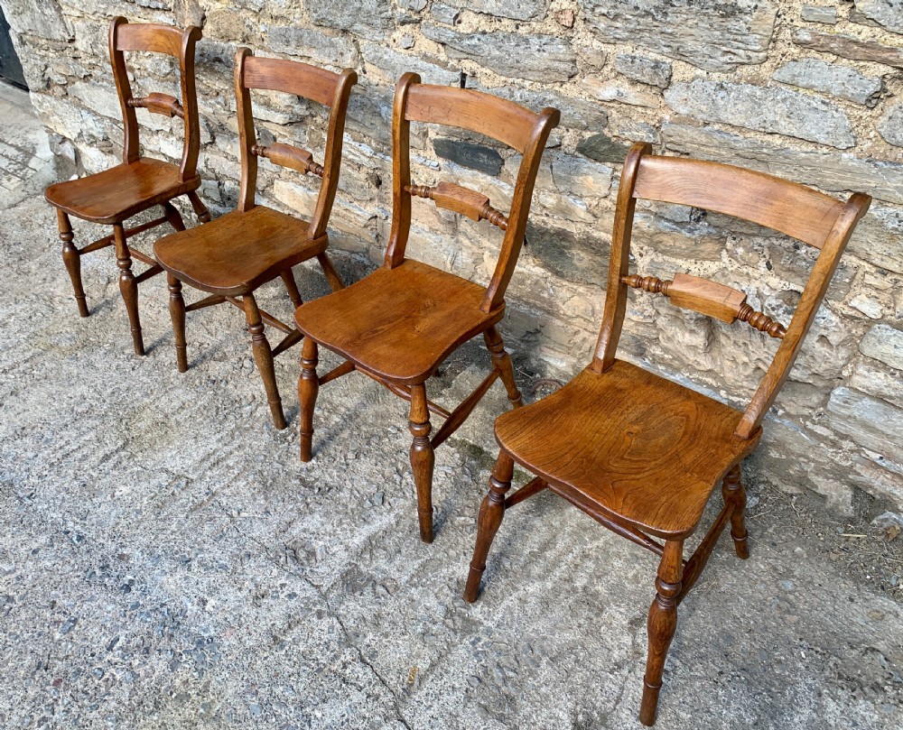 Set of 4 Victorian Bar Back Dining Chairs View III