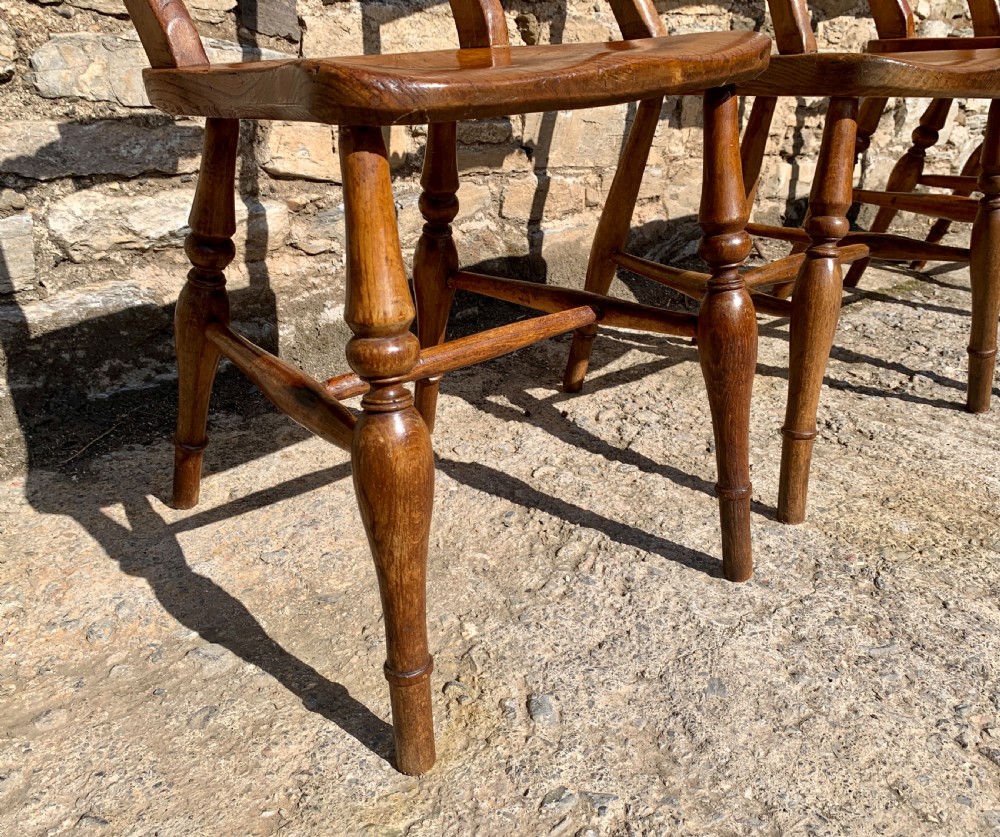 Set of 4 Victorian Bar Back Dining Chairs View V