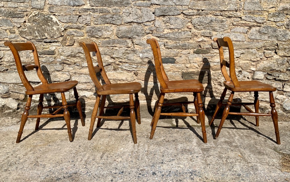 Set of 4 Victorian Bar Back Dining Chairs View XIII
