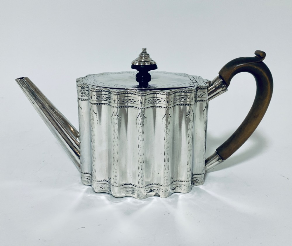 18th Century Georgian Solid Sterling Silver Teapot  View IV