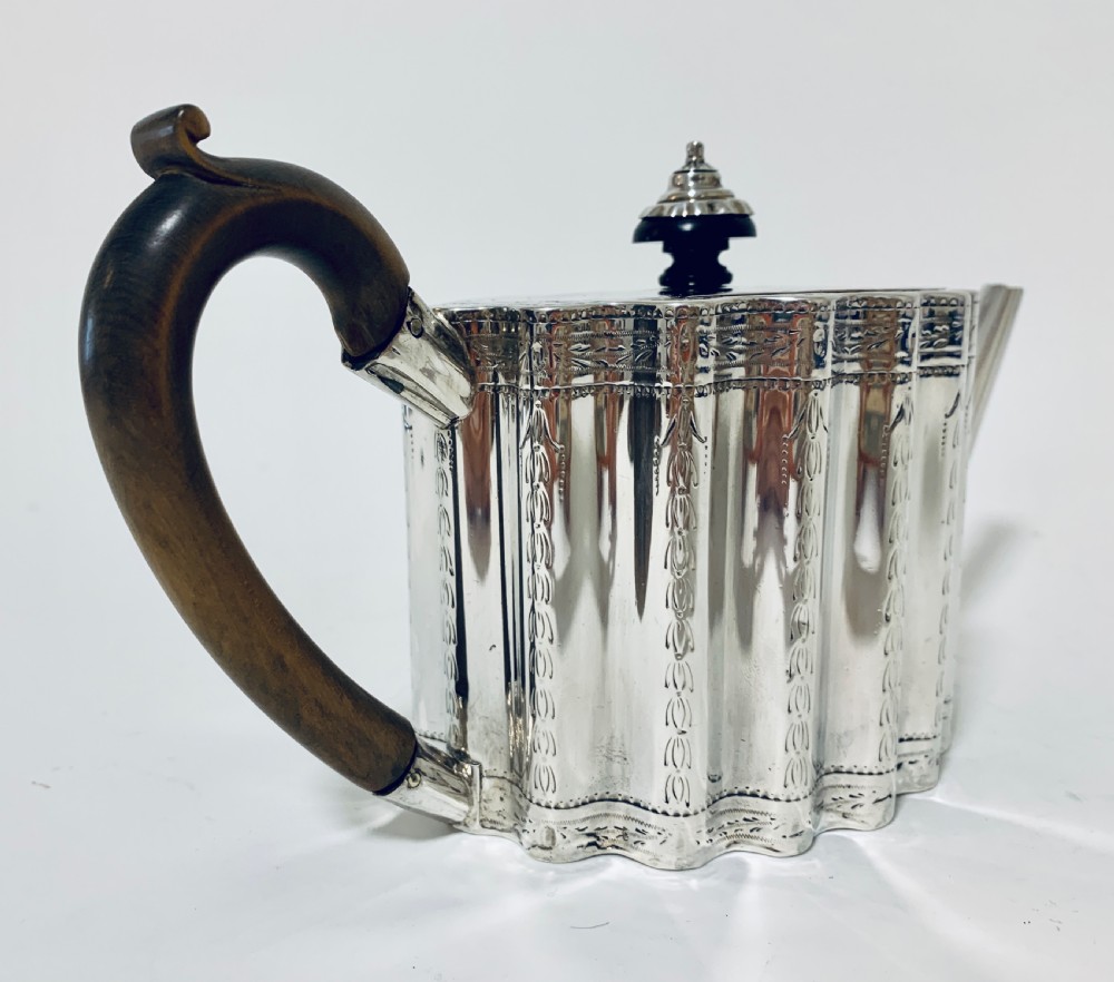 18th Century Georgian Solid Sterling Silver Teapot  View XIV