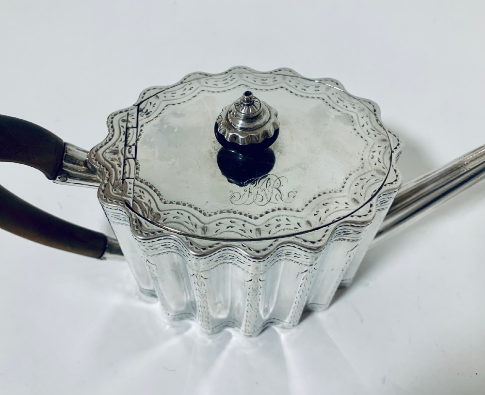 18th Century Georgian Solid Sterling Silver Teapot  View XV