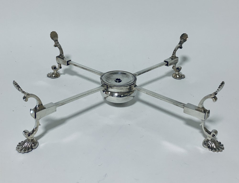 18th Century Georgian Solid Sterling Silver Dish Cross Warmer 