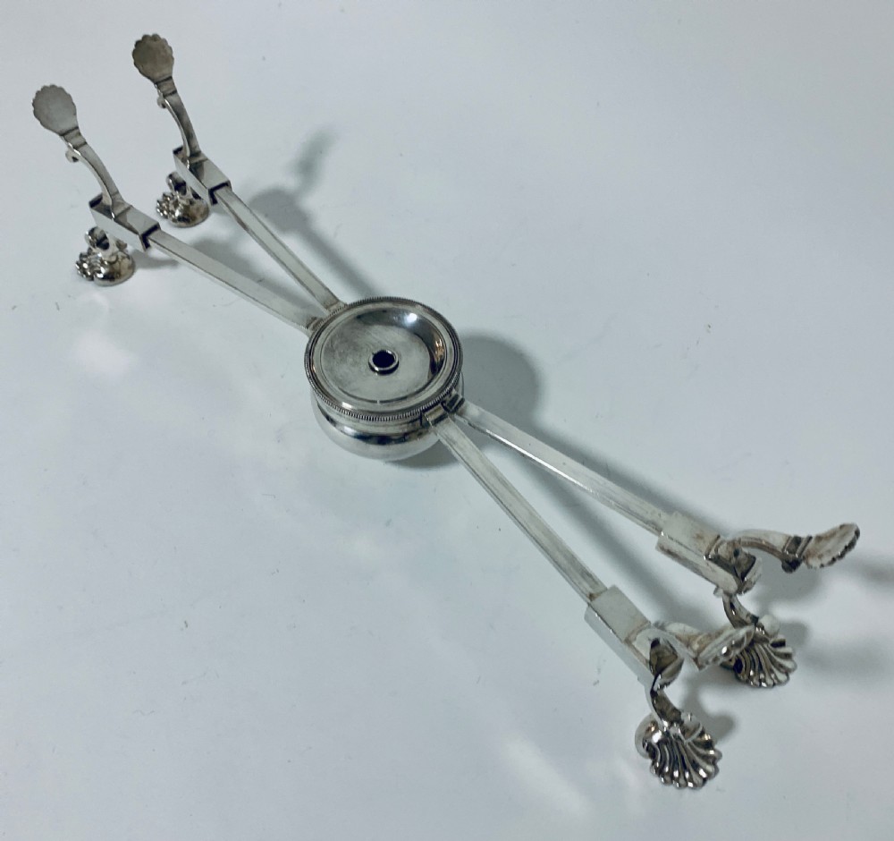18th Century Georgian Solid Sterling Silver Dish Cross Warmer  View XIV