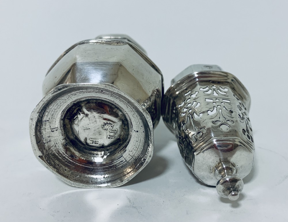 18th Century Solid Sterling Silver Sugar Caster Shaker by Thomas Bamford View X