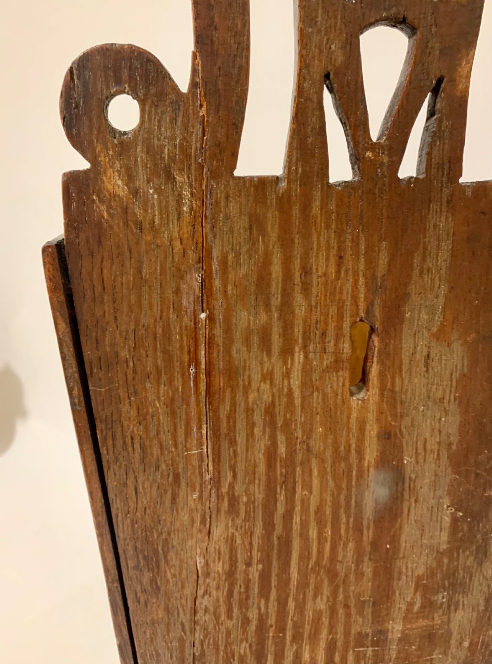 Antique Georgian Oak Candle Box View XIV