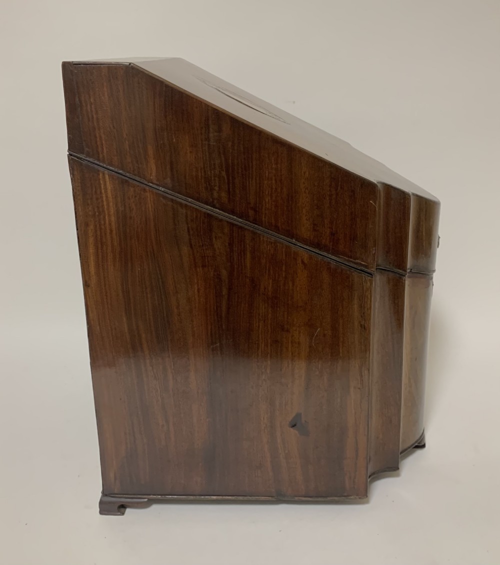 Antique Georgian Mahogany Inlaid Knife Box View VII