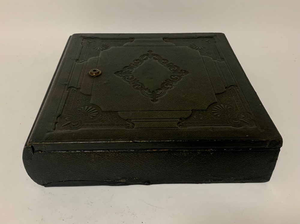 Antique Victorian Leather Document Writing Box View III