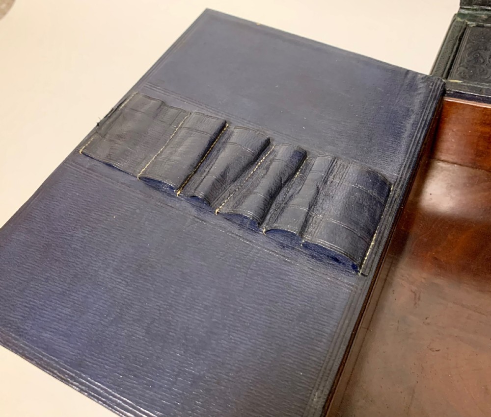 Antique Victorian Leather Document Writing Box View XII