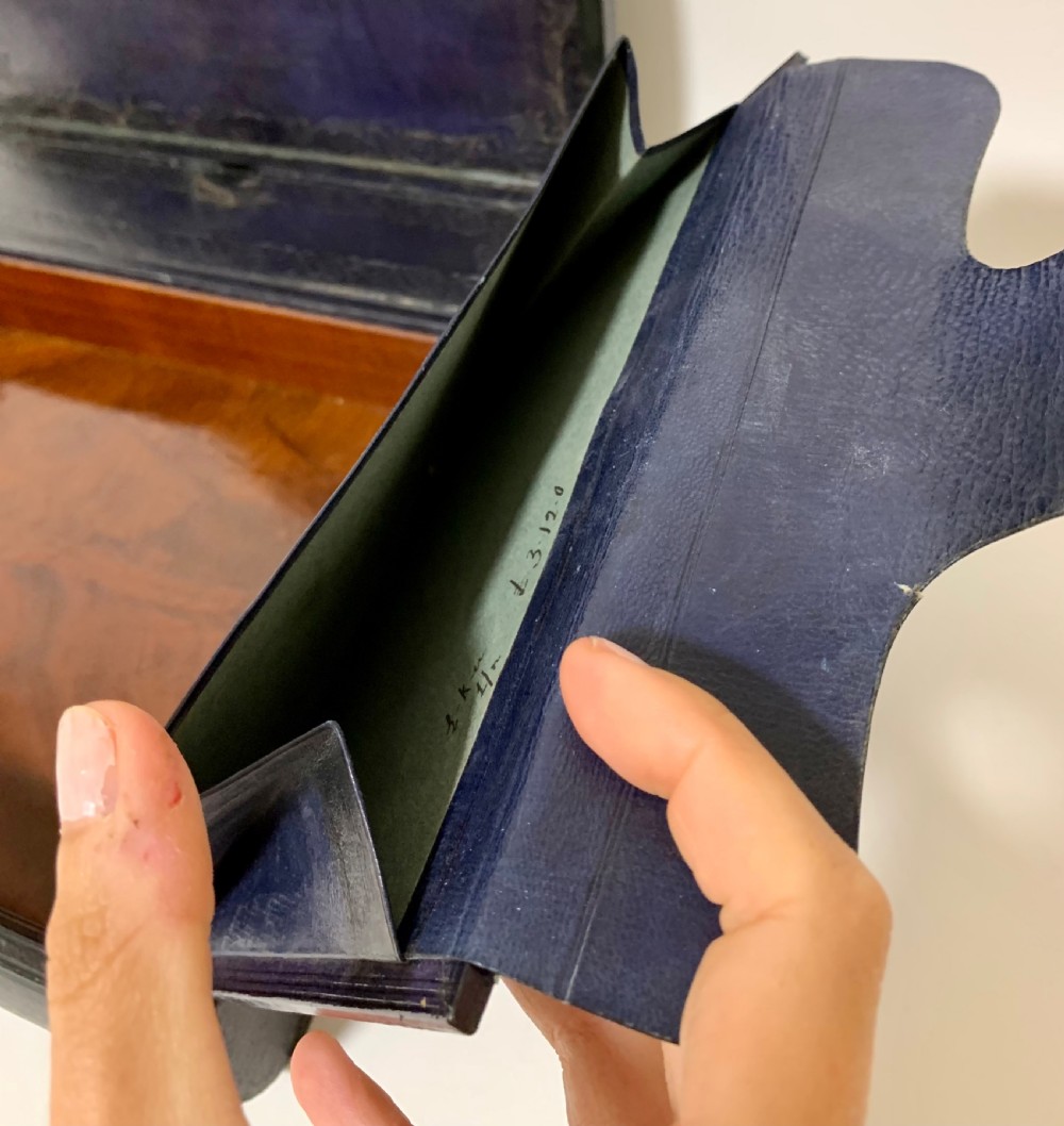 Antique Victorian Leather Document Writing Box View XIII