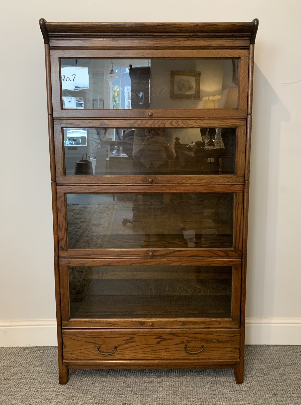 Antique Oak Stacking Lawyer's Bookcase