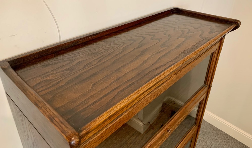 Antique Oak Stacking Lawyer's Bookcase View II