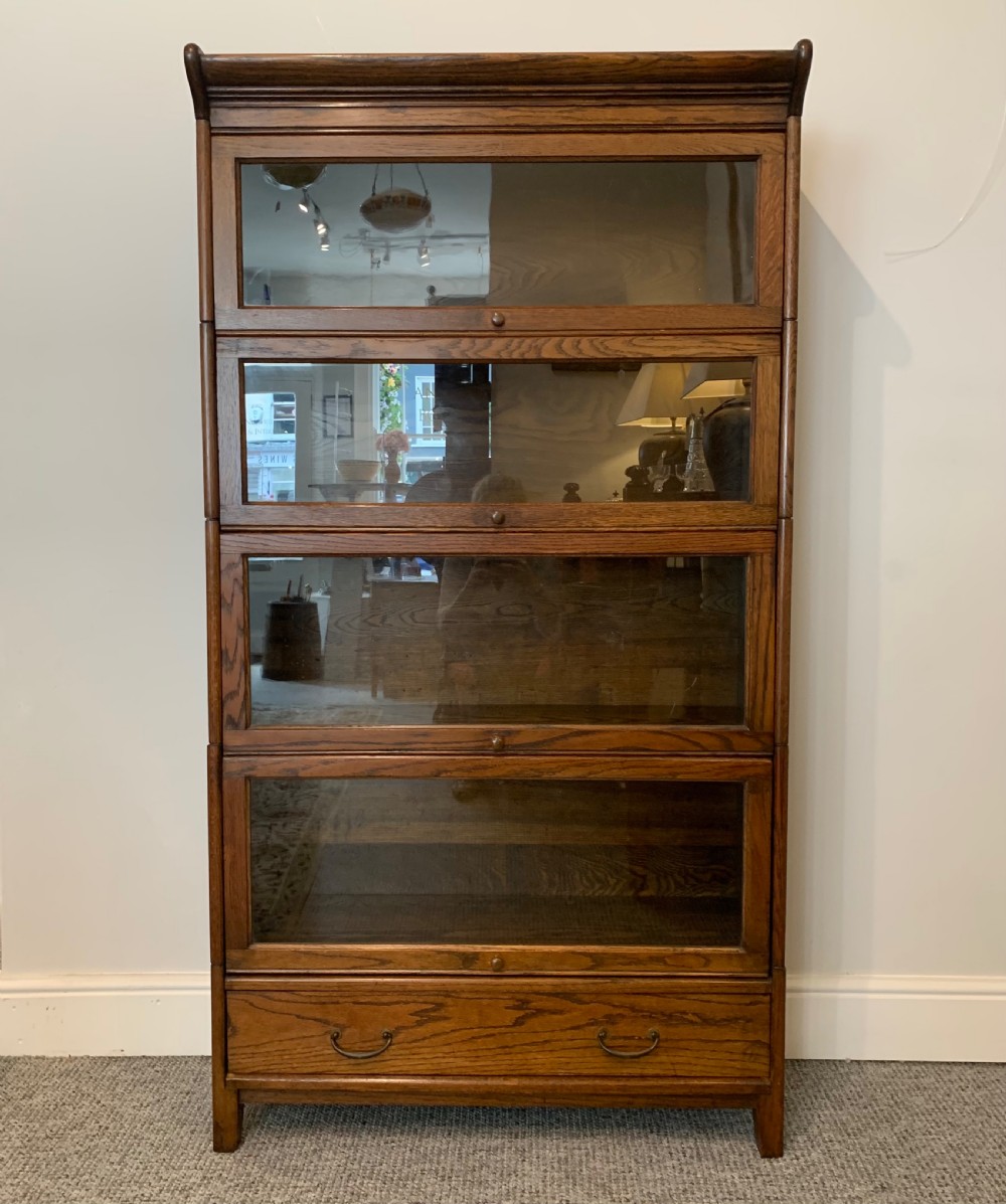 Antique Oak Stacking Lawyer's Bookcase View III