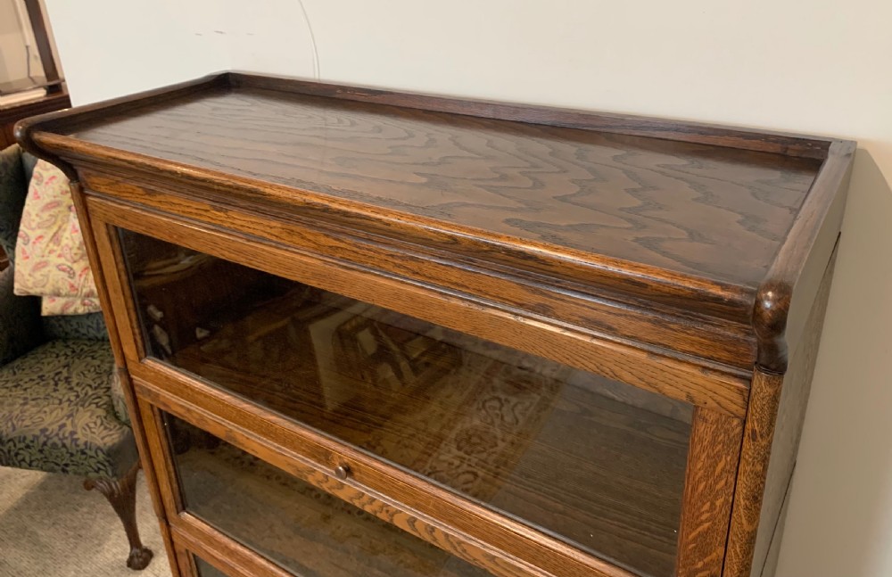 Antique Oak Stacking Lawyer's Bookcase View IV