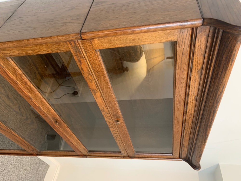 Antique Oak Stacking Lawyer's Bookcase View VII