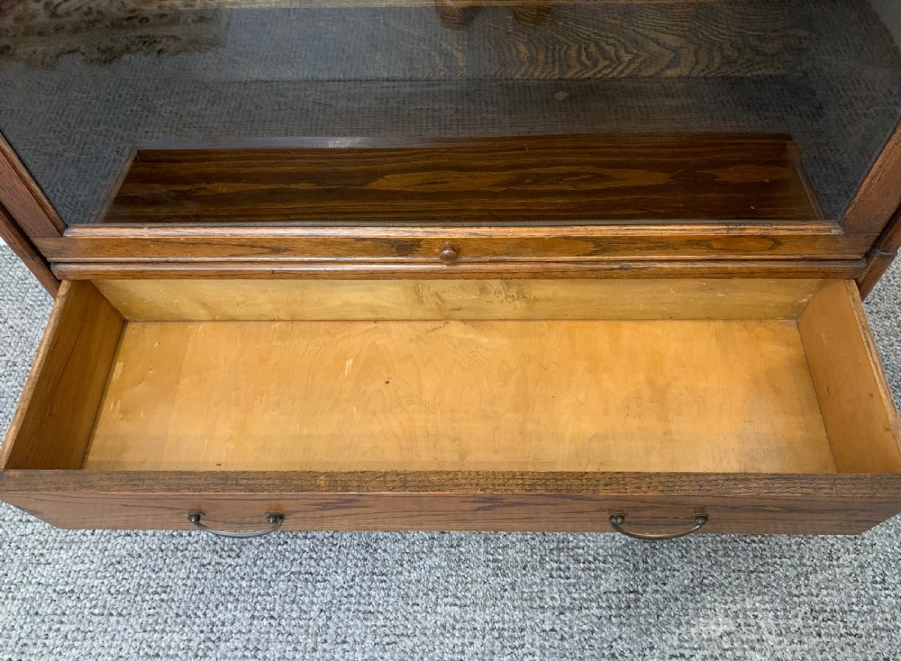Antique Oak Stacking Lawyer's Bookcase View IX