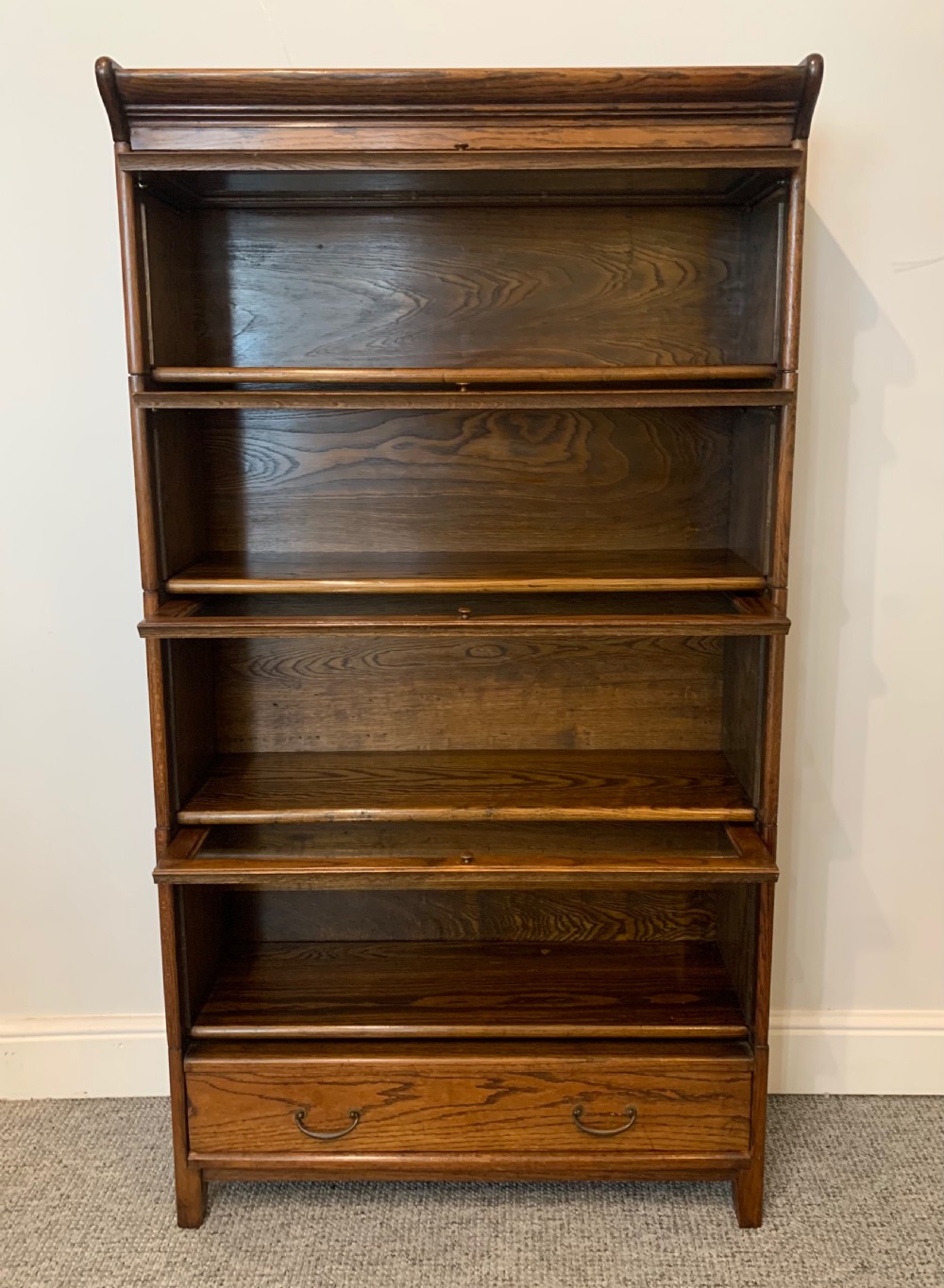 Antique Oak Stacking Lawyer's Bookcase View XI