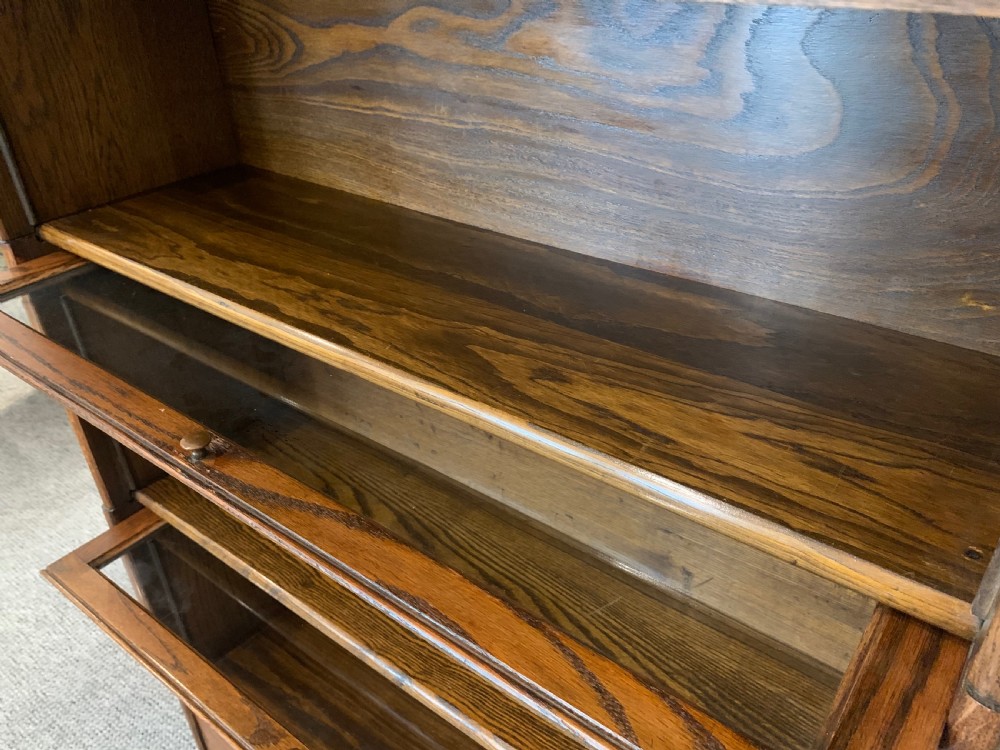 Antique Oak Stacking Lawyer's Bookcase View XIV