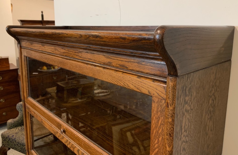Antique Oak Stacking Lawyer's Bookcase View XVI
