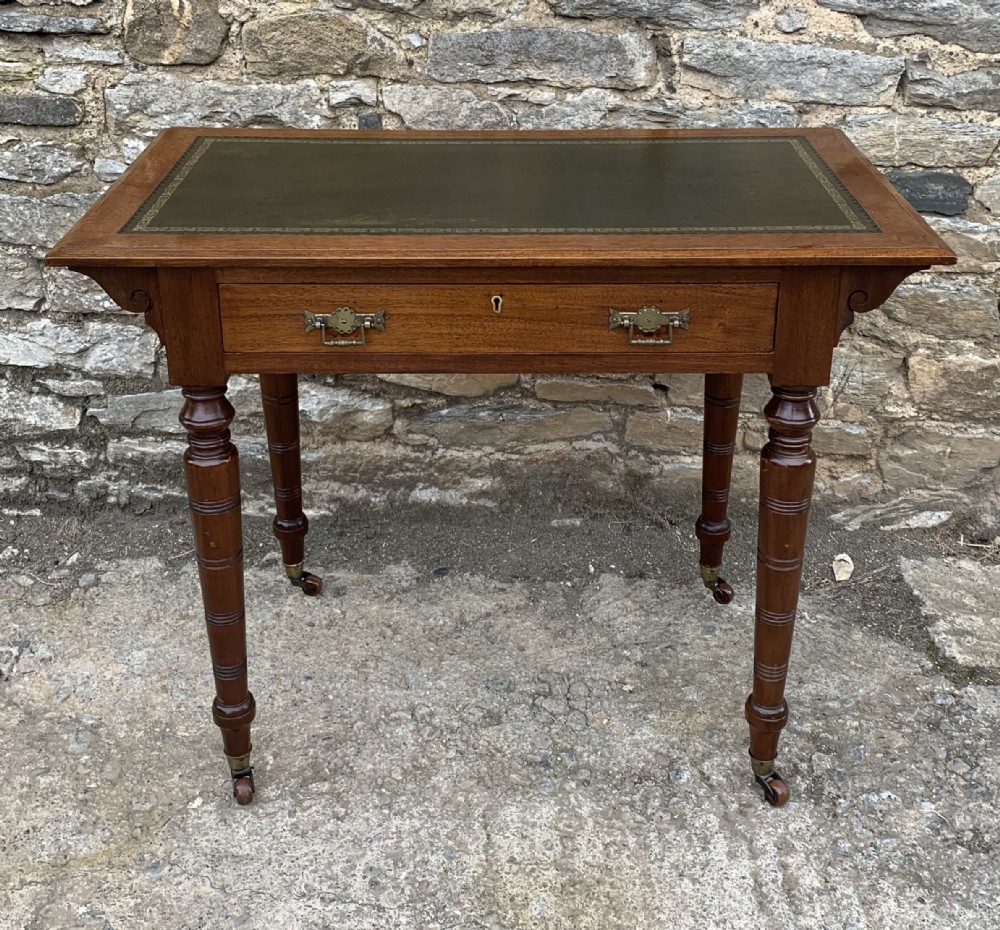 Antique Victorian Walnut Writing Desk