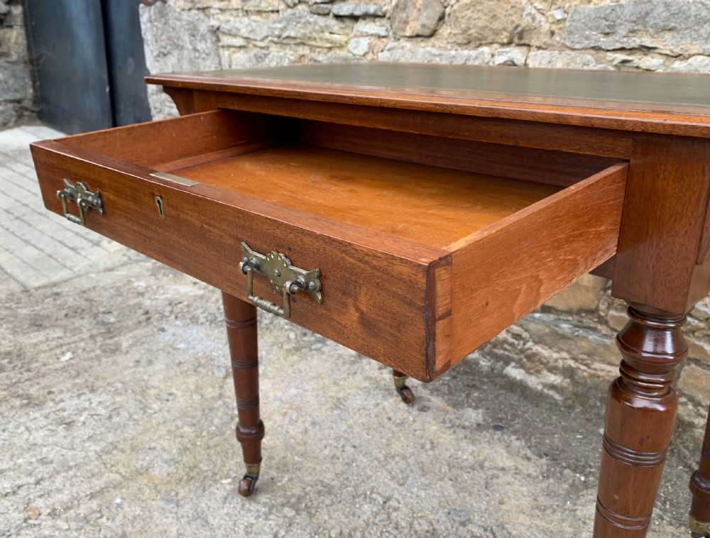Antique Victorian Walnut Writing Desk View IX