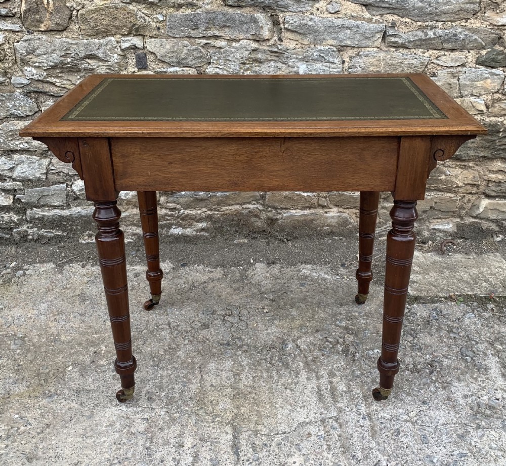 Antique Victorian Walnut Writing Desk View XIV