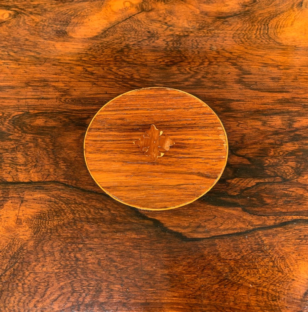 Antique Rosewood Inlaid Occasional Table View V