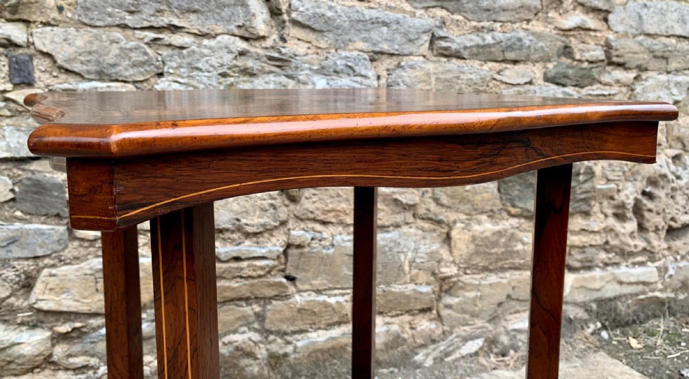 Antique Rosewood Inlaid Occasional Table View XII