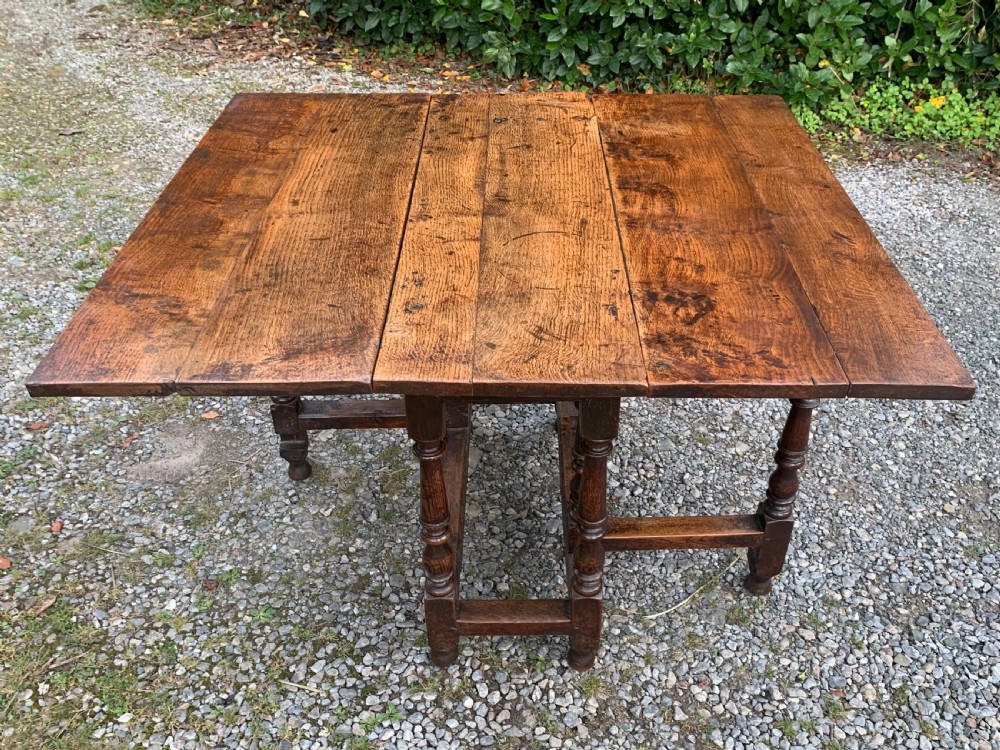 Small Antique 18th Century Oak Gateleg Table