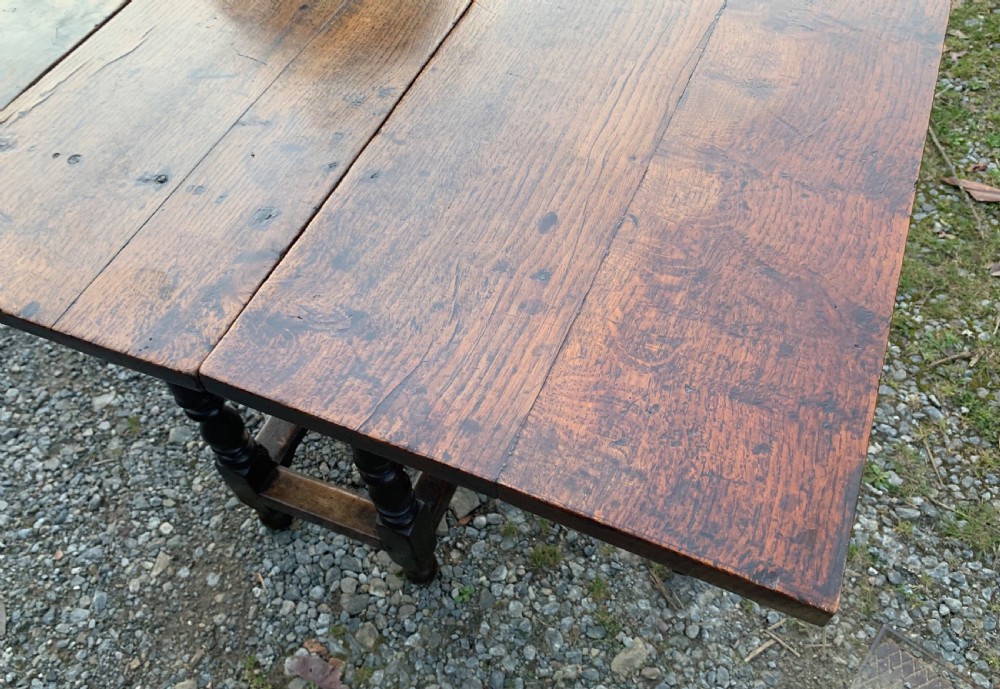 Small Antique 18th Century Oak Gateleg Table View XX