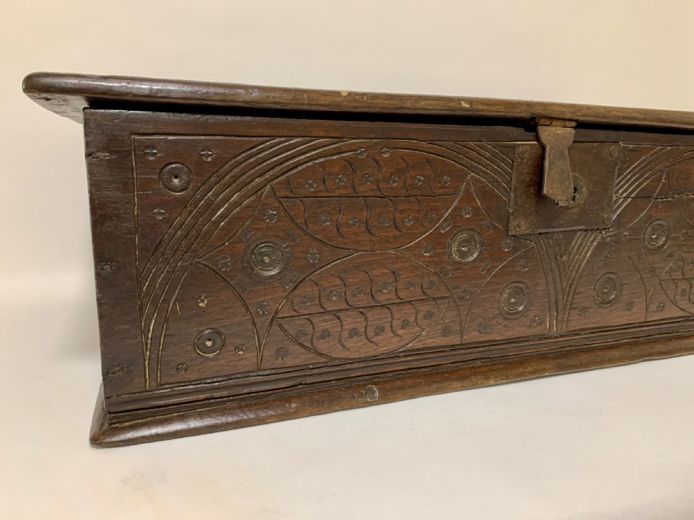 Antique 18th Century Oak Bible Box View III