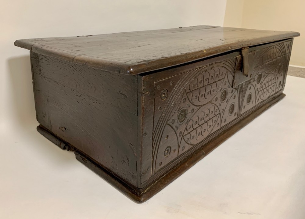 Antique 18th Century Oak Bible Box View IV