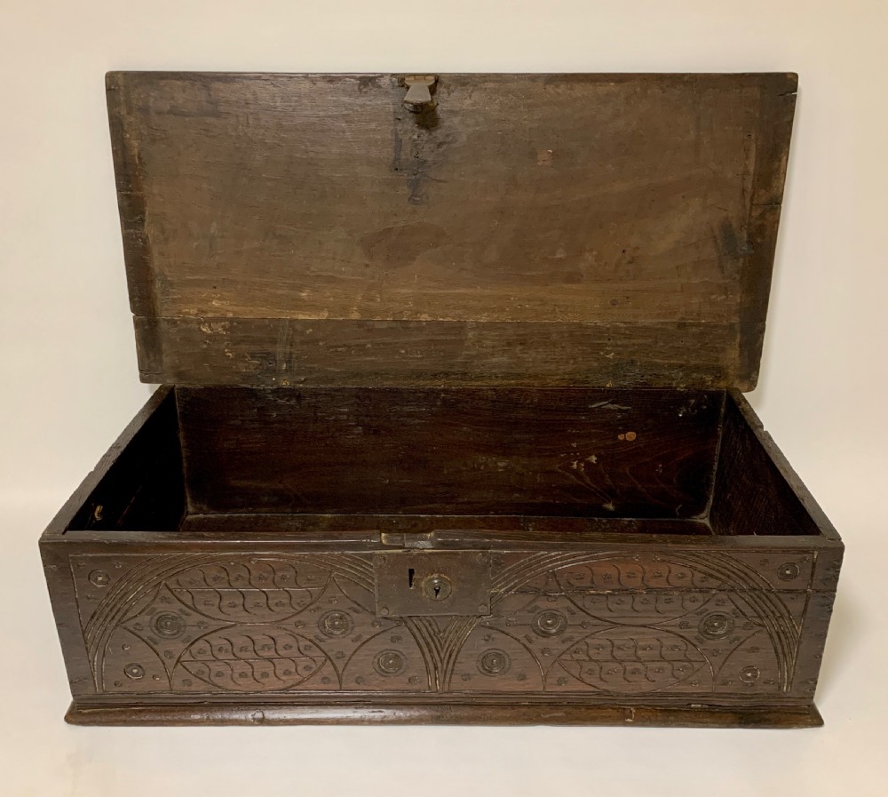 Antique 18th Century Oak Bible Box View VIII