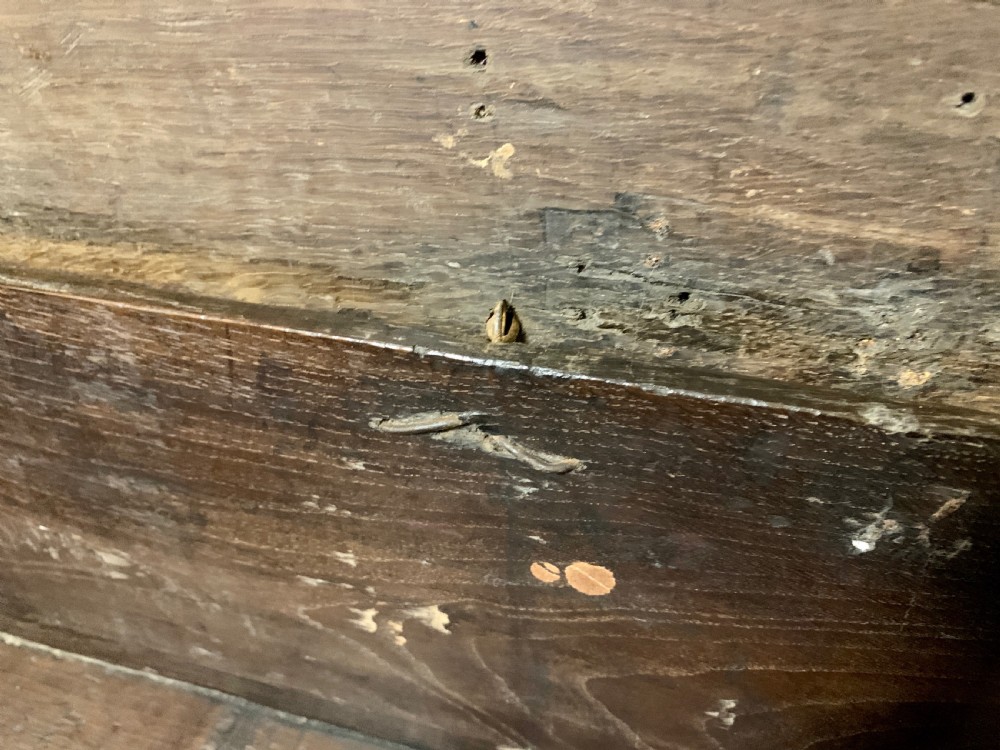 Antique 18th Century Oak Bible Box View IX