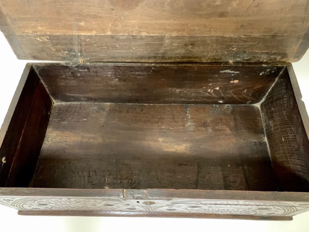 Antique 18th Century Oak Bible Box View XIII