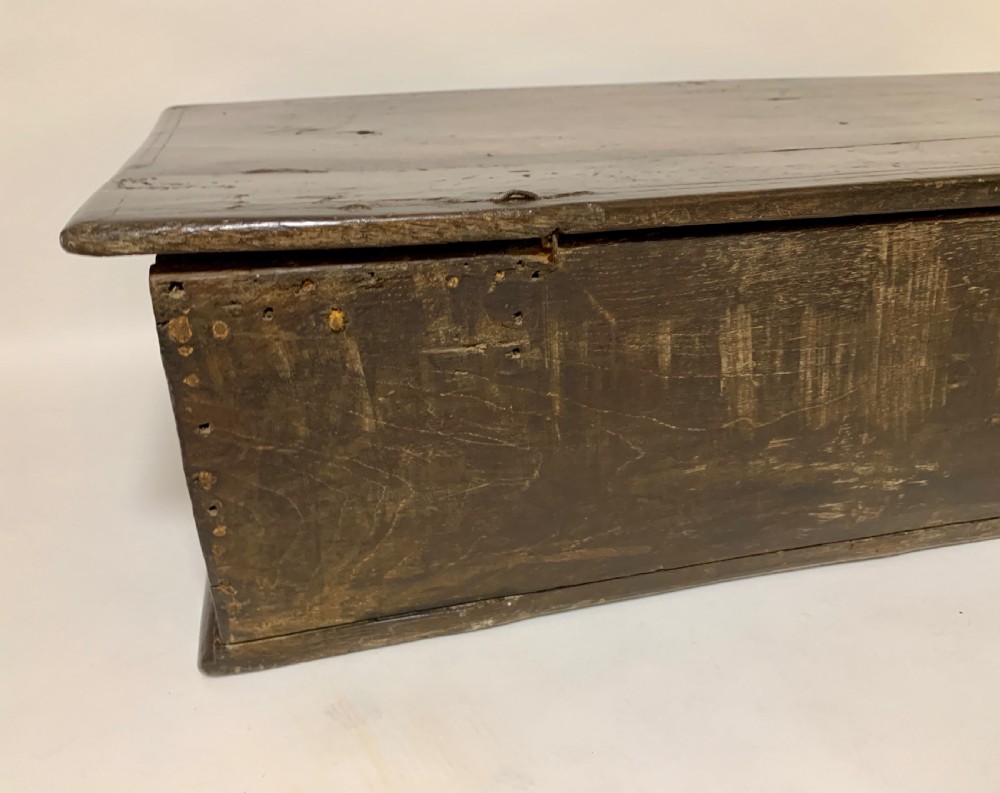 Antique 18th Century Oak Bible Box View XVI