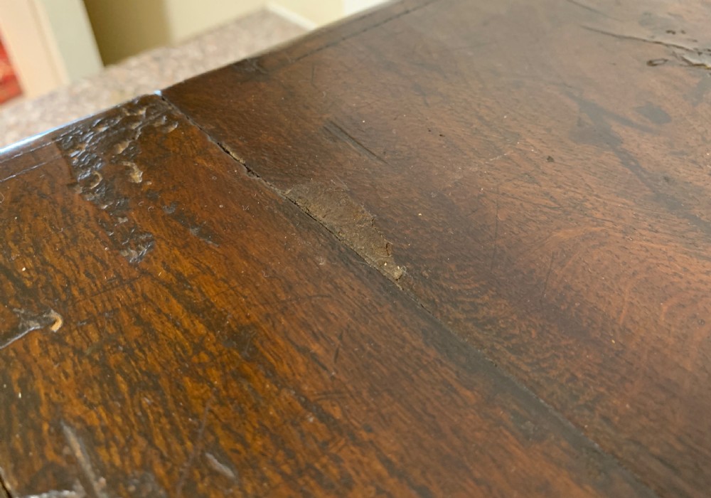 Antique 18th Century Oak Bible Box View XIX