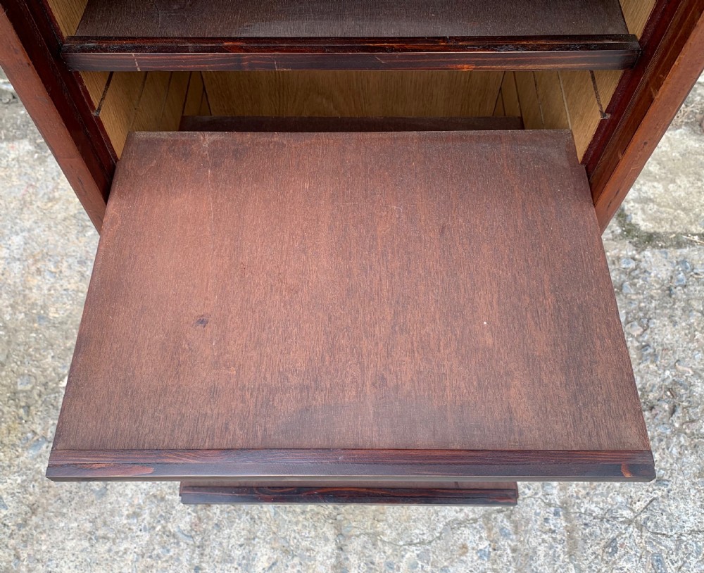 Antique Mahogany Tambour Front Filing Music Cabinet View XVI