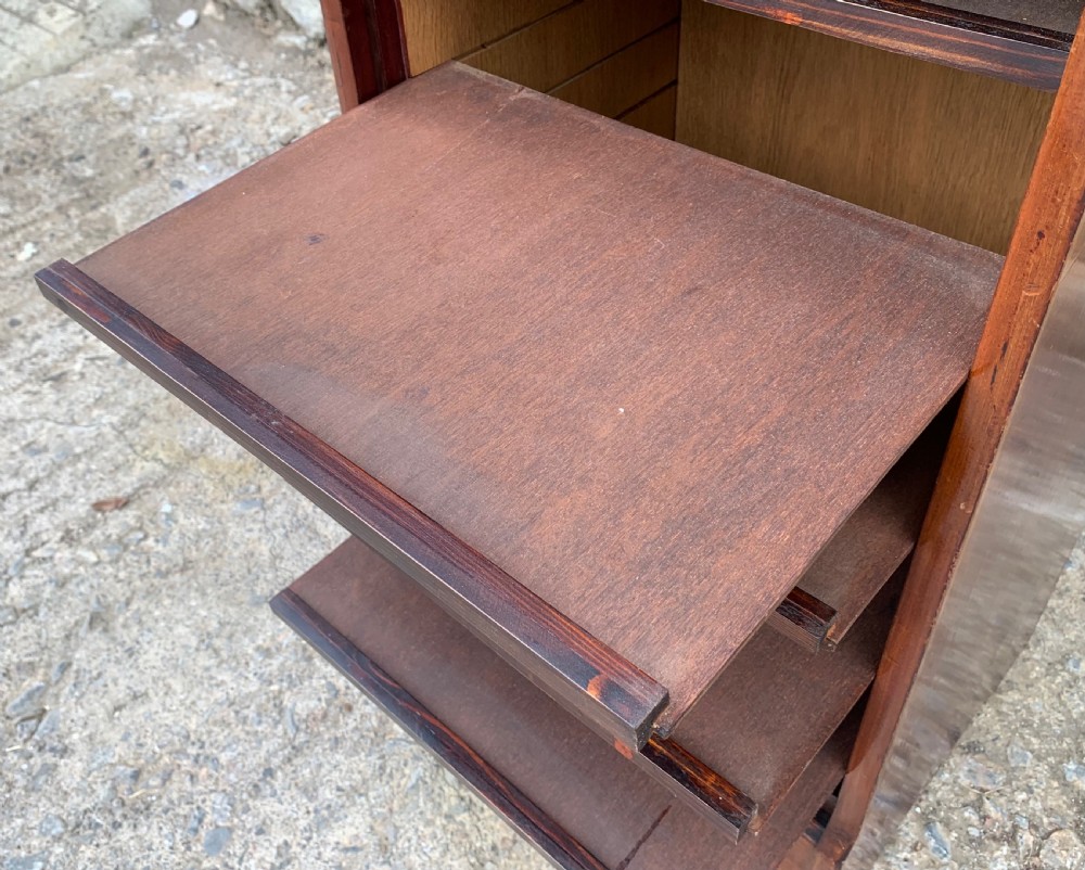Antique Mahogany Tambour Front Filing Music Cabinet View XVII