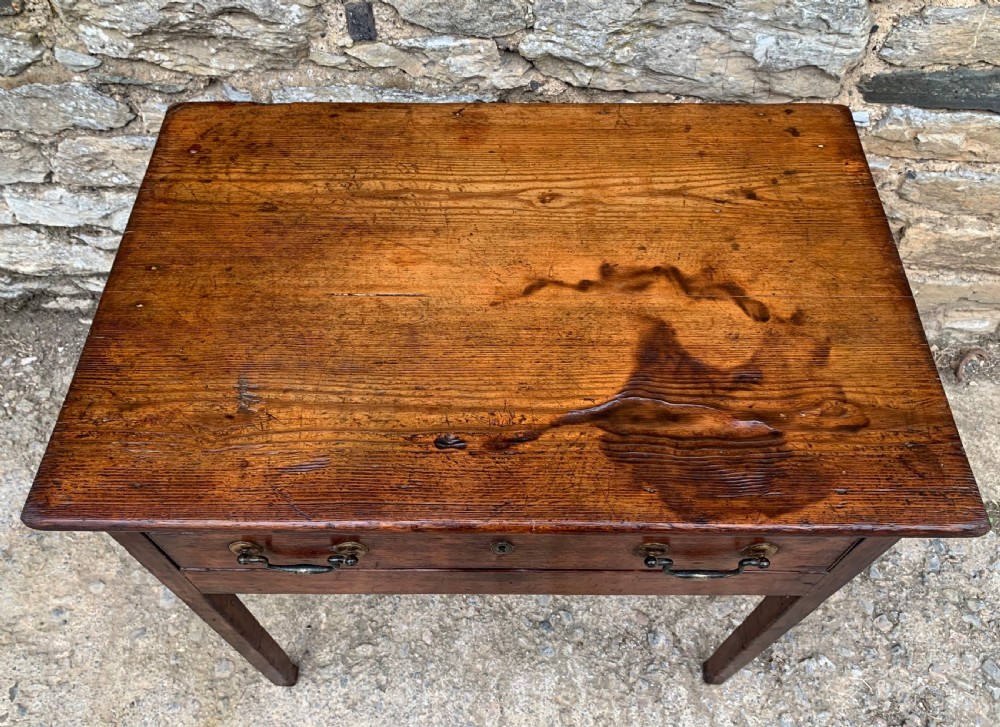 Antique Georgian Pine Lowboy View II