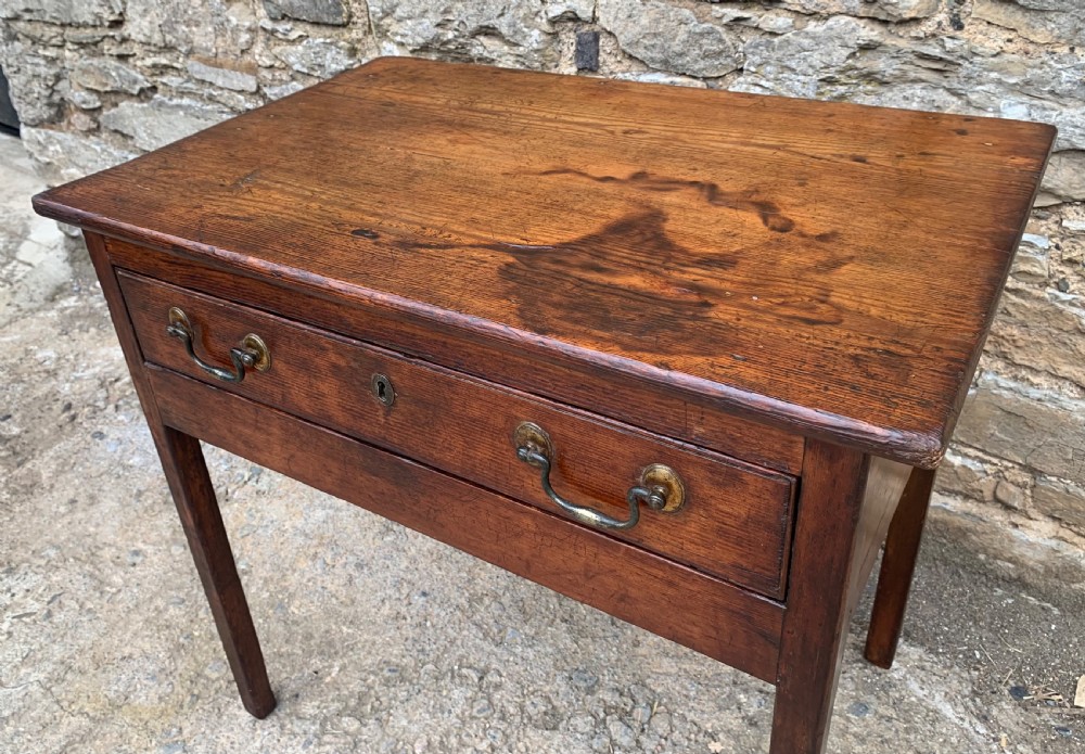 Antique Georgian Pine Lowboy View III