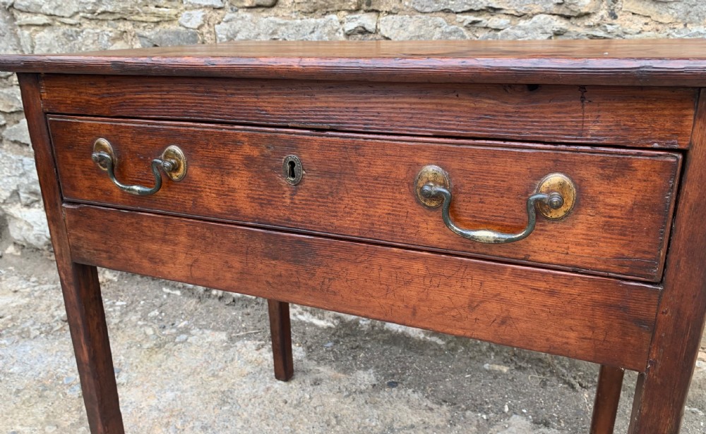 Antique Georgian Pine Lowboy View V