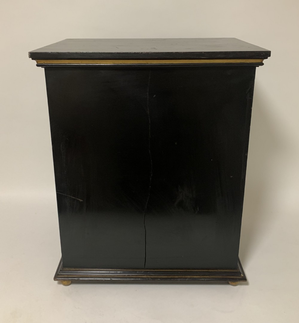 Antique Victorian Ebonised Specimen Cabinet View XVIII