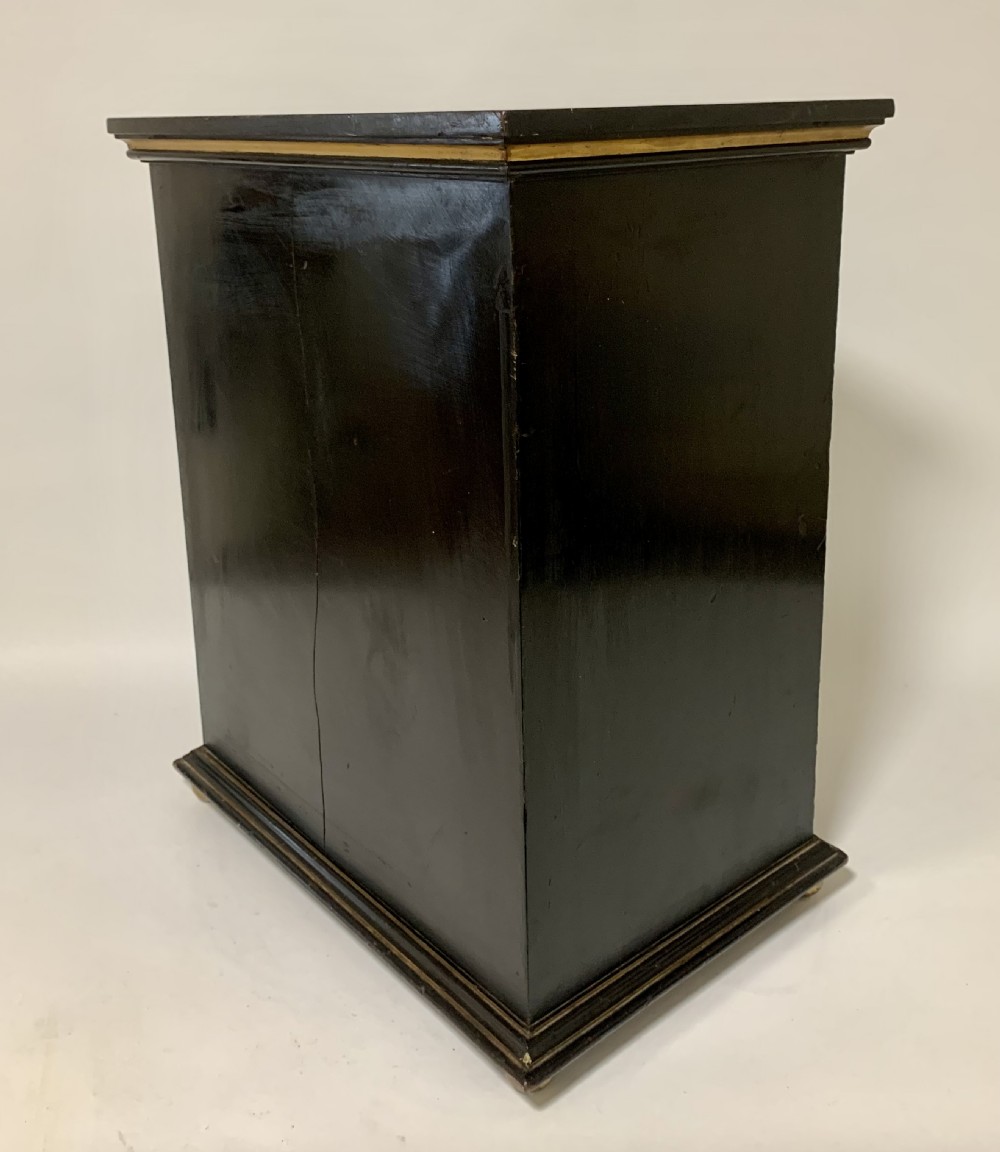 Antique Victorian Ebonised Specimen Cabinet View XX