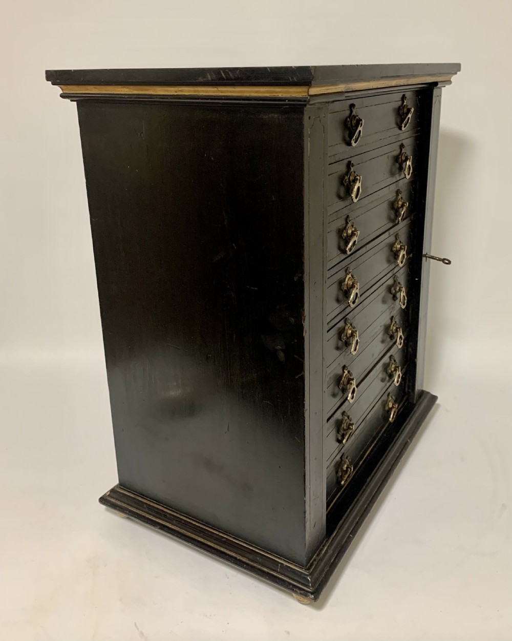 Antique Victorian Ebonised Specimen Cabinet View XXI