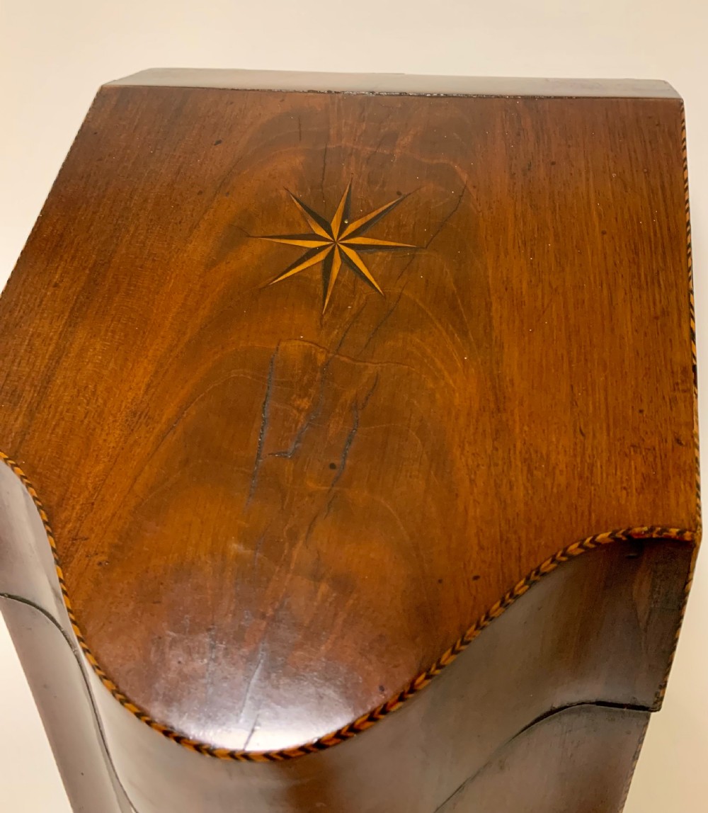 Georgian Mahogany Inlaid Knife Box View III