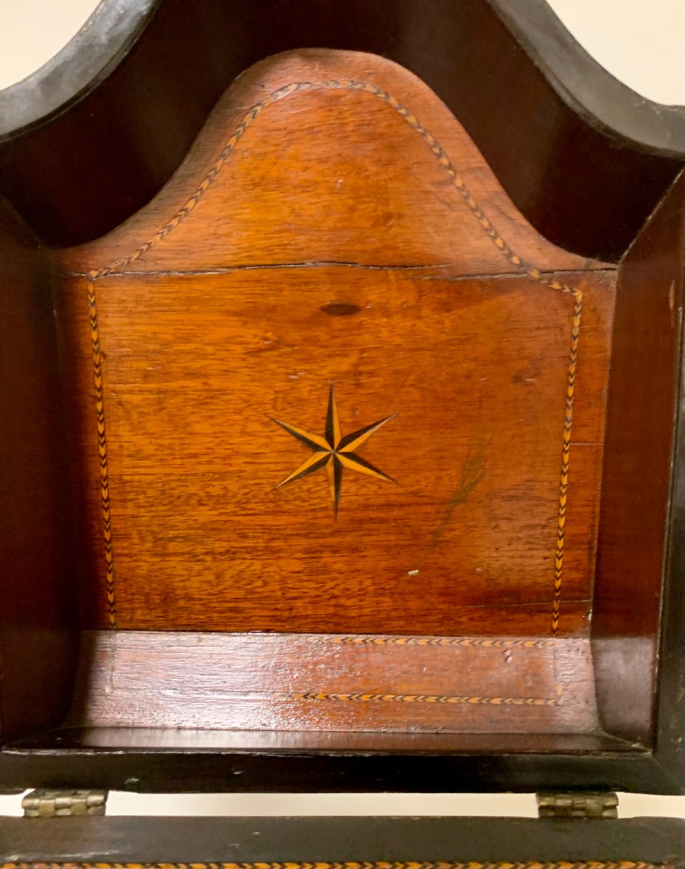 Georgian Mahogany Inlaid Knife Box View XIII