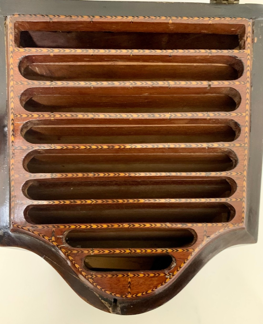 Georgian Mahogany Inlaid Knife Box View XV