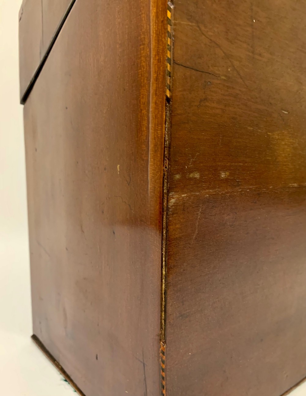 Georgian Mahogany Inlaid Knife Box View XIX